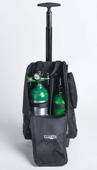Amazon Com Roscoe Medical Portable Oxygen Cylinder Tank Roller Bag For Mobile Oxygen Users Wheeled Tote Bag For Liquid Portables And Cylinders Up To Size D 14 X17 X8 Ha001 Industrial Scientific